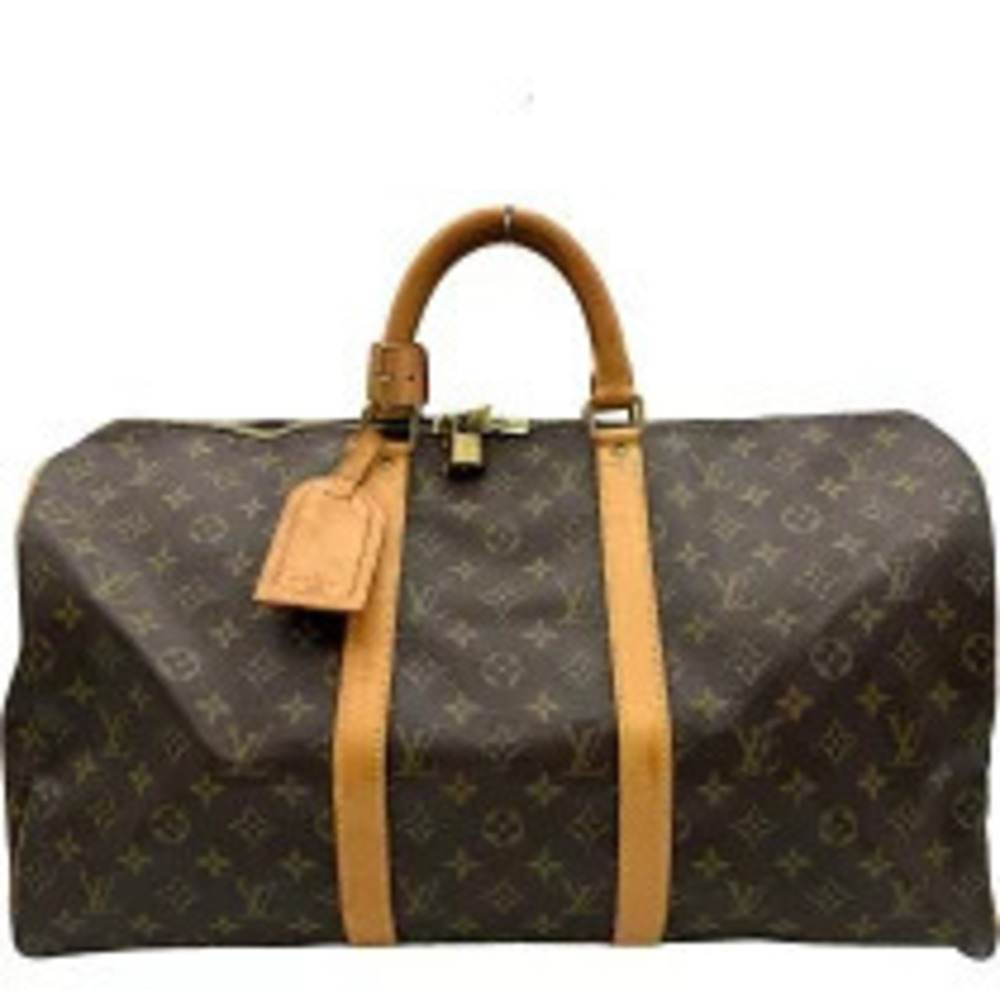 Louis Vuitton Keepall Brown Monogram Boston Bag